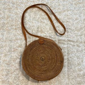 Anthropologie wicker bag